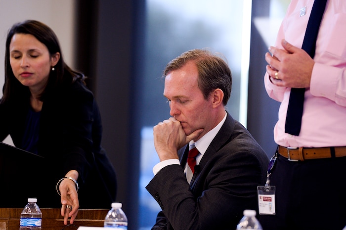 (Leah Hogsten  |  The Salt Lake Tribune)  Rep. Ben McAdams on Friday said that while he will not prejudge the outcome of the impeachment inquiry into President Donald Trump, a formal probe is necessary to determine the facts. McAdamsÕ Oct. 4, 2019 remarks came after a gathering at the Midvale Senior Center. He began the event with a brief statement on the impeachment inquiry and declined to take questions before pivoting to the scheduled topic of the town hall: health and wellness.