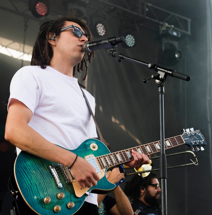 (Rick Egan  |  The Salt Lake Tribune)  Tribal Seeds perform at the Reggae Rise Up Music Festival, at the Rivers Edge near Heber City. Saturday, Aug. 25, 2018.